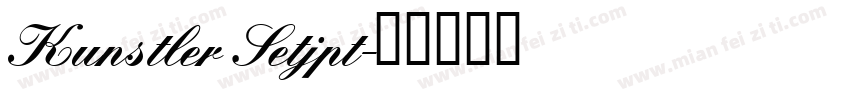 Kunstler Setjpt字体转换